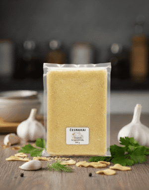 Šaldyti smulkinti česnakai be jokių priedų 500 g